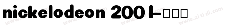 nickelodeon 2001字体转换